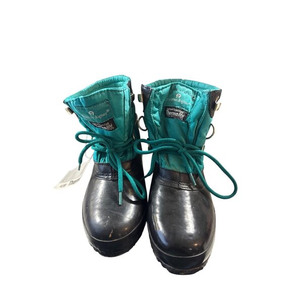 Etienne Aigner Women's Thermolite Insulated Winter Snow Rain Boots Size 9 Teal - Picture 1 of 10